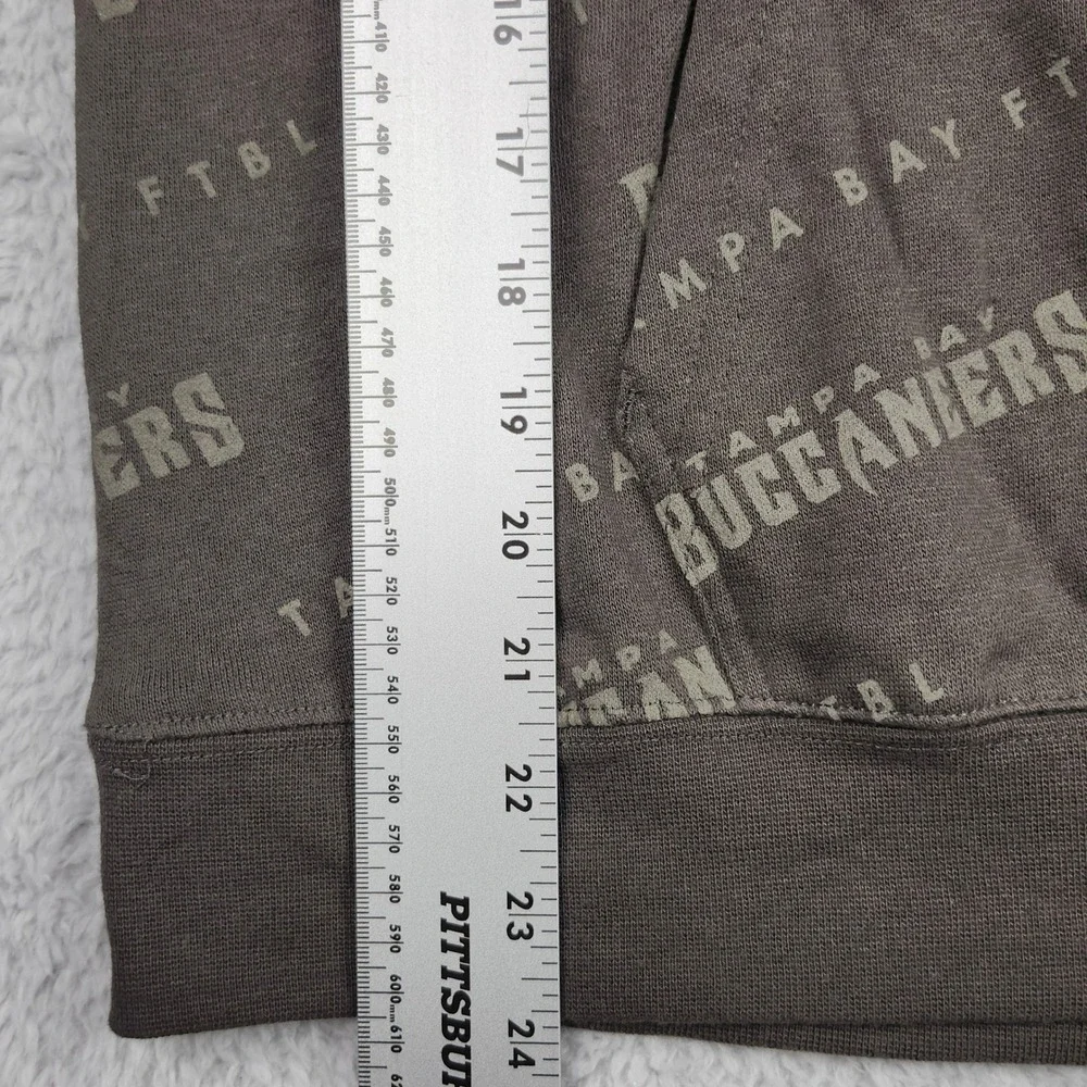 NFL Team Apparel Tampa Bay Buccaneers Hoodie Youth Large‎ 14-16 Brown AOP